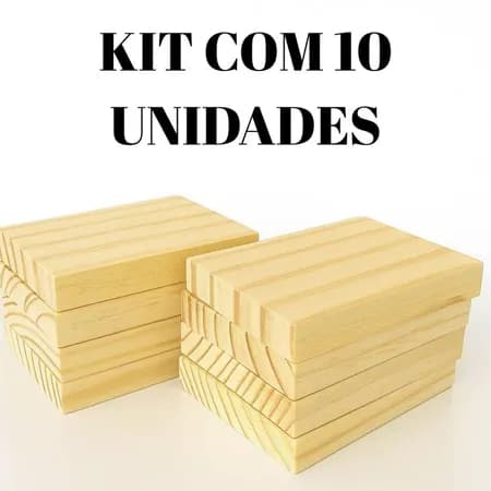 KIT 10 Tábuas Madeira Pinus 8x6cm 10x6cm ou 15x6cm bem aparelhada e lixada Para Artesanato LUM3