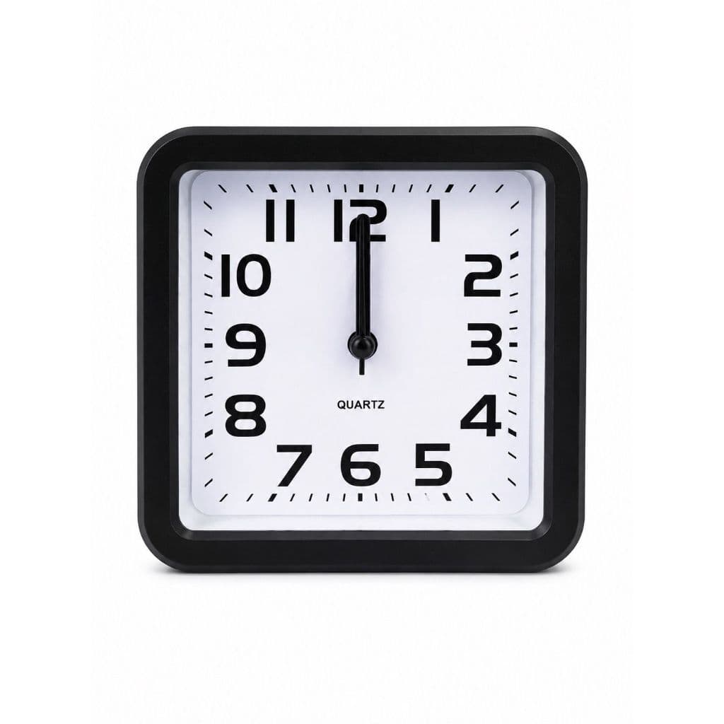 Despertador relógio analógico de mesa quadrado c/som alto 11cm 940 TG