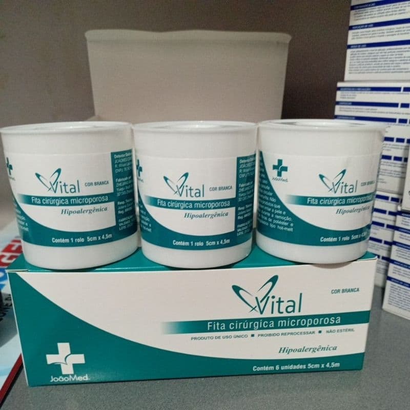 Fita Microporosa Adesiva Branca 10cm x 10m - Fixação Segura, Hipoalergênica, Discrição Vital