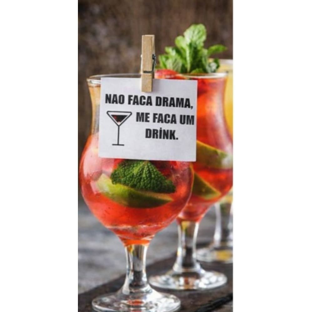 100 Tag Drink 3x5 Personalizada Com Pregador | Tags para Drinks | Tag Copo | Tag Drink CONFRATERNIZAÇÃO