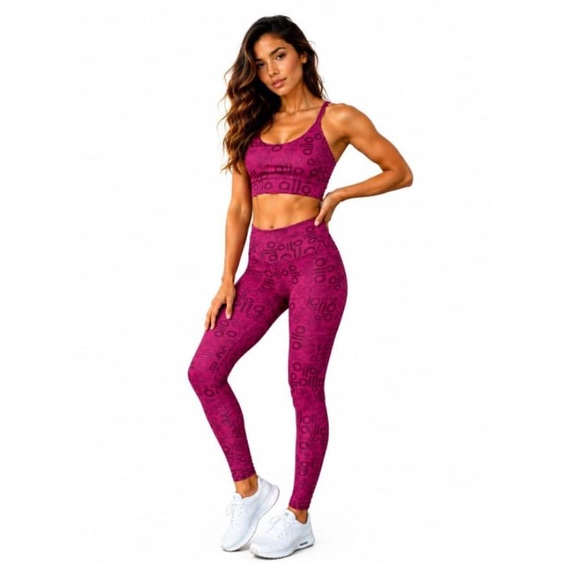 Conjunto feminino fitness calça cintura alta e top zero transparência com alça
