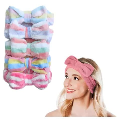 Faixa Laço Maquiagem Makeup Toalha Tiara Cabelo Rosto Limpo