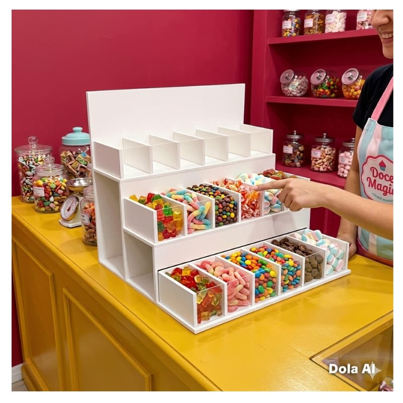 EXPOSITOR DE PIRULITOS E DOCINHOS  PARA DECORA DE FESTA 2 UNIDADES
