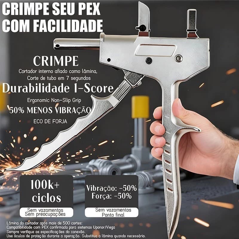 Kit Ferramentas para Montagem PEX DN16‑25mm Conjunto para Encanamento Hidráulico