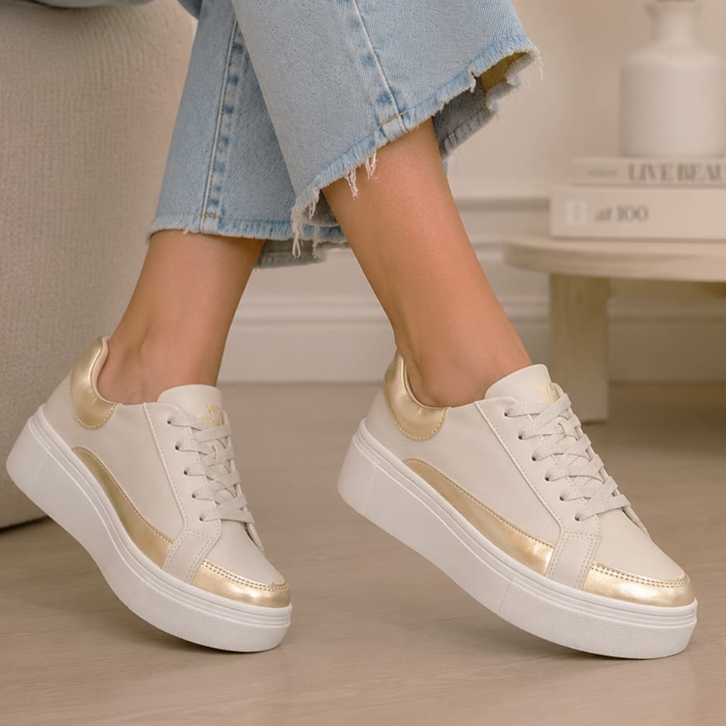 Tênis Feminino Flatform Casual Confortável Macio WIKI shoes