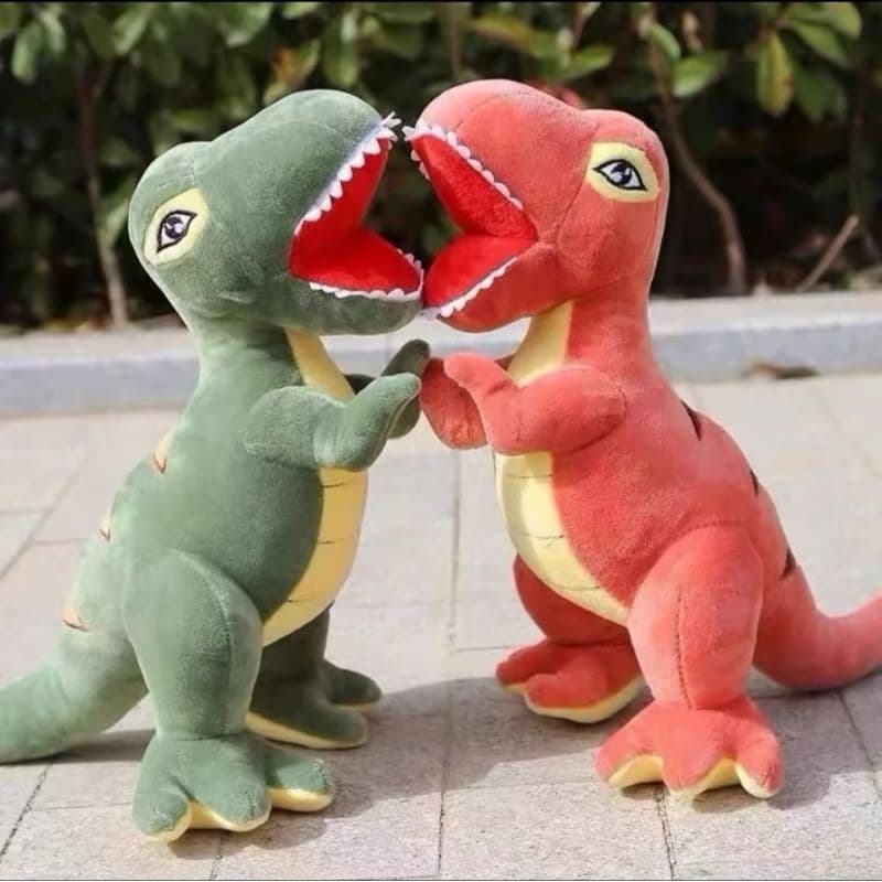 Pelucia Dinossauro - Dinossauro Bravo - Pelucia Dinossauro 35 cm- Ursinho de Pelucia