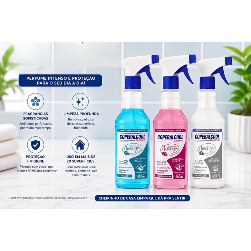 Coperalcool Bacfree - Limpador Multiuso Segredos da Natureza - 500ml