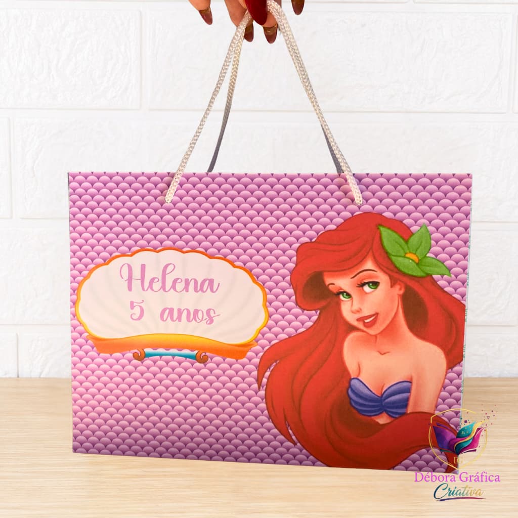 Sacolinha Personalizada Ariel | Sacoliha PEGUE E MONTE | Sacolinha da Ariel
