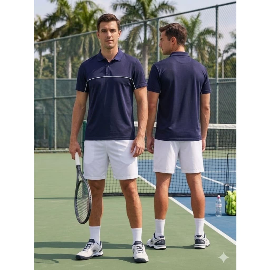 KIT POLO E SHORT TENIS ULTRA DRY FIT