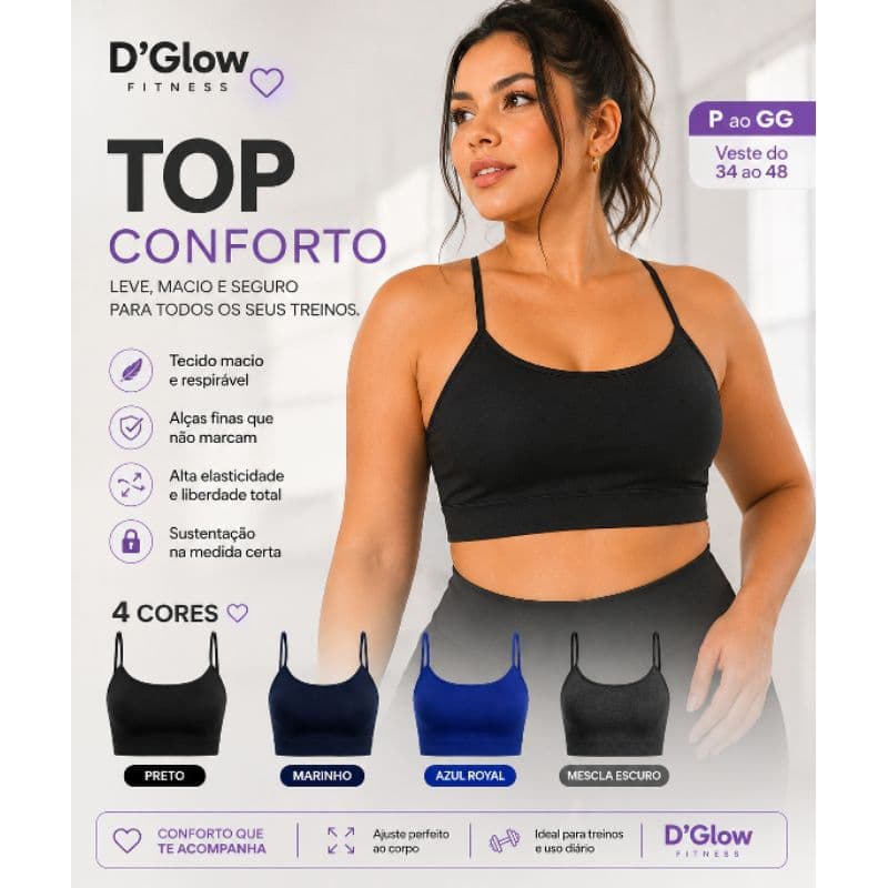 Top alça - Top sustentação