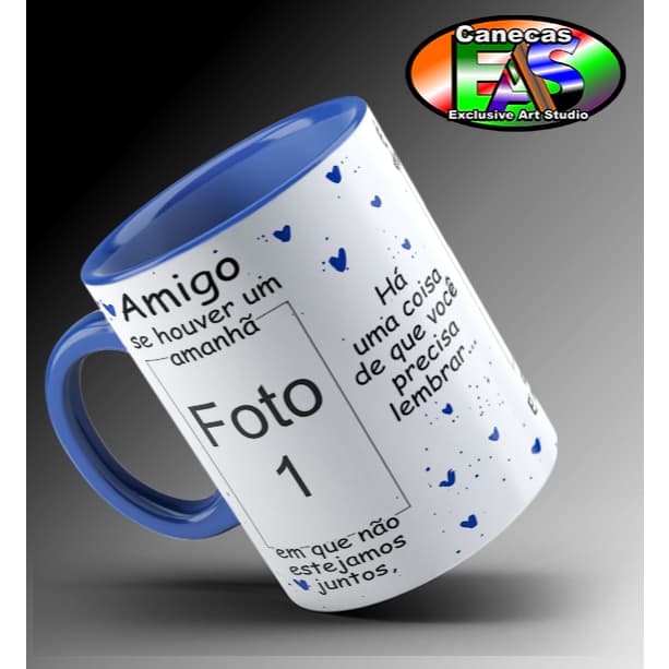 Amigo Se houver o amanhã (mod:03) (Masculino) - Coloque suas fotos
