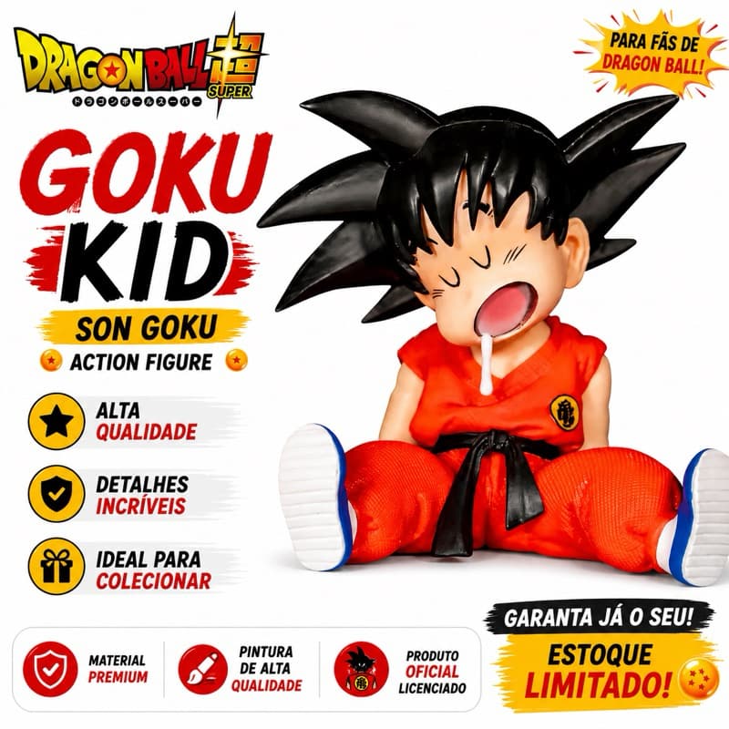 ✨🐉 Miniatura Goku Adormecido – Dragon Ball 🐉✨