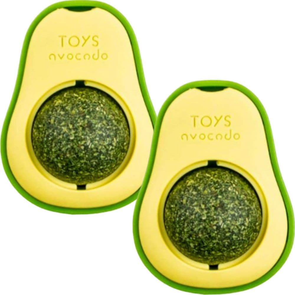 Brinquedo Para Gato Abacate Erva Natural Catnip Bolinha Anti-stress Lambe Lambe