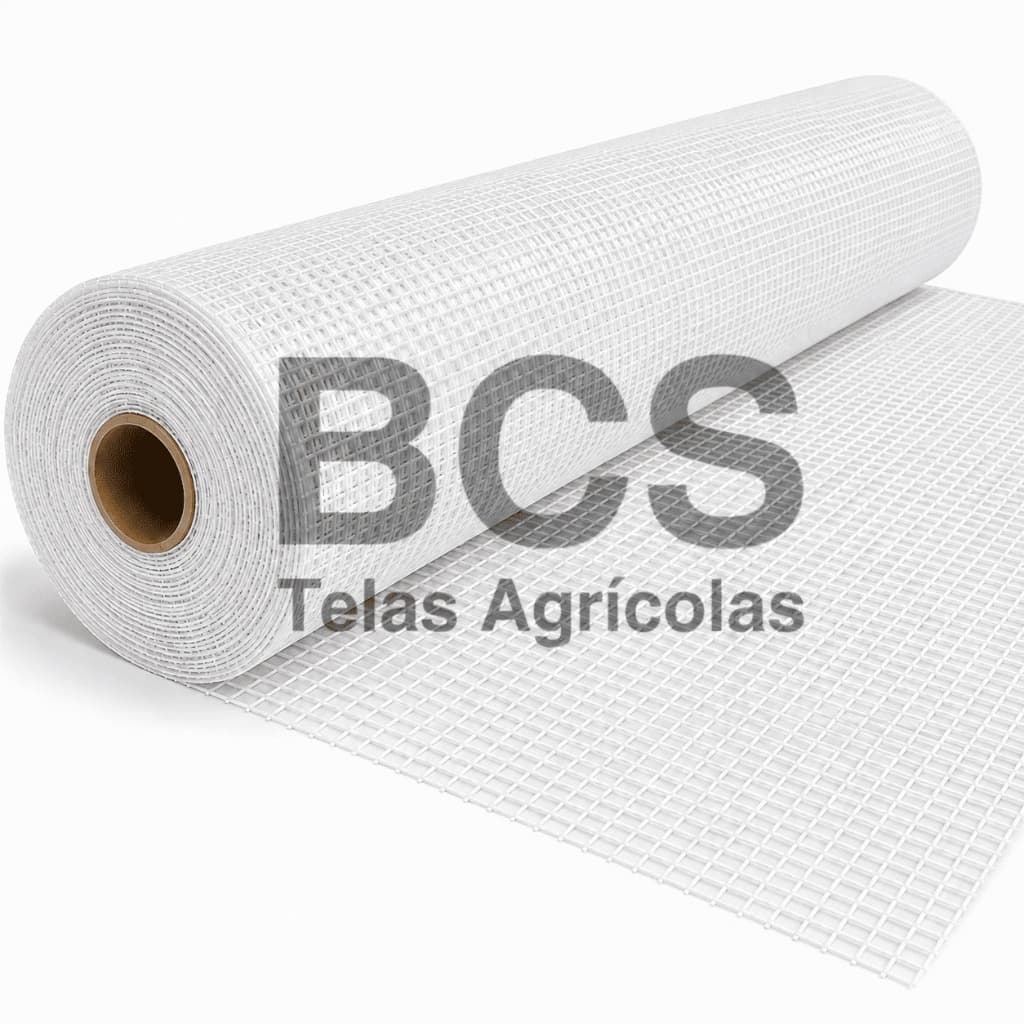 Tela Sombrite Monofilamento Branca 18% 4,00x7 Uvas Granizo Horta Granizo Proteção Pássaros Laterais