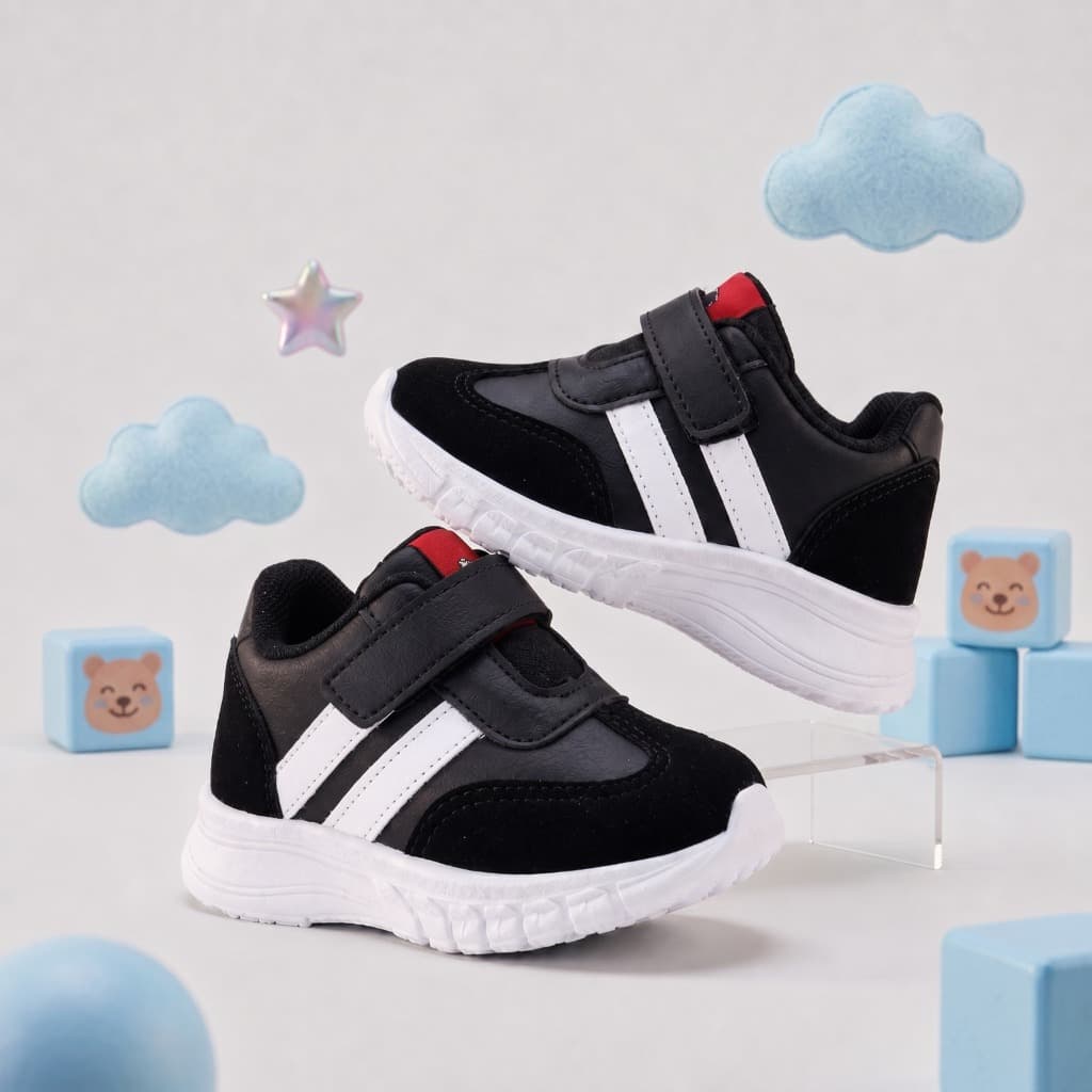 Tênis Infantil Menino Velcro Antiderrapante Confortável