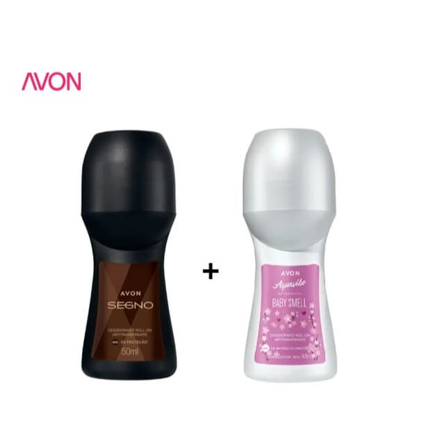 Desodorante Antitranspirante Roll On Avon Baby Smell e Segno
