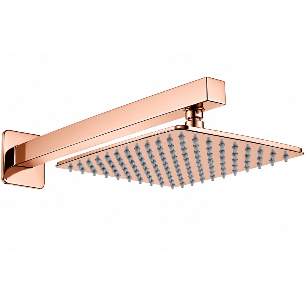 Ducha Slim Quadrada 25x25cm. Rose Gold Brilhante