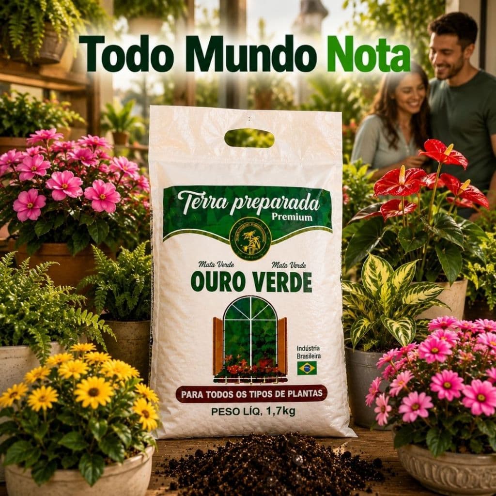 Terra Preparada Adubada Pronta Para Todas Plantas Replante De Mudas Vasos Jardim Samear Bandeijas