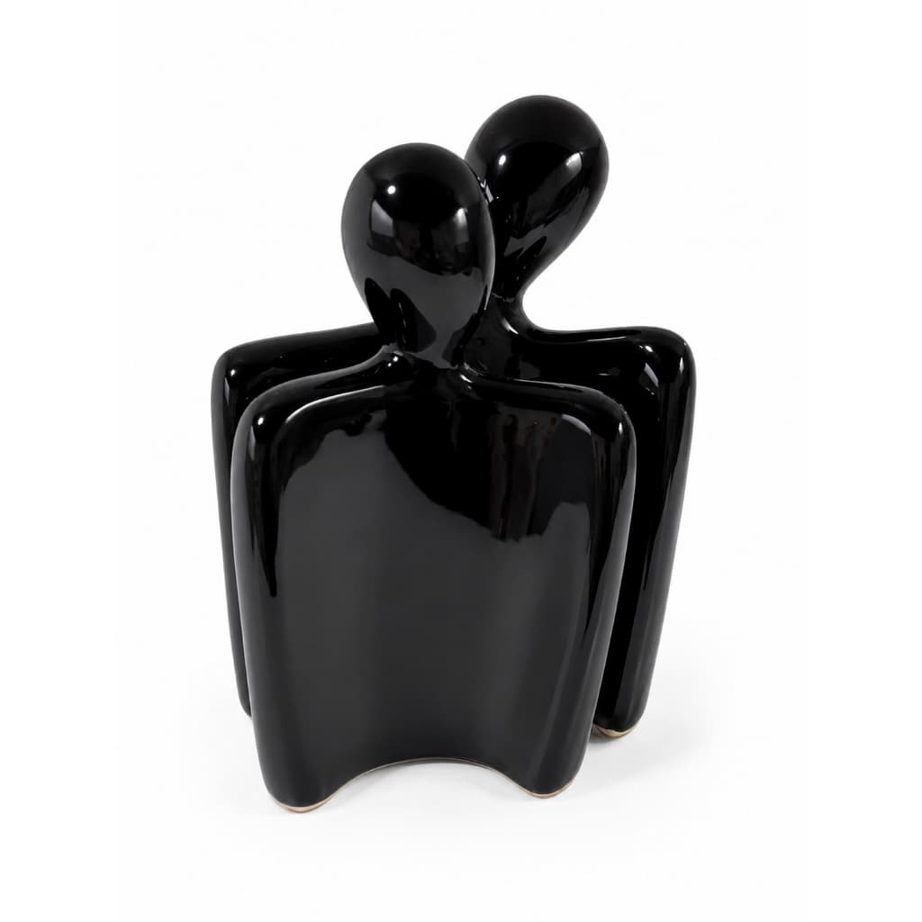 Estatueta Estátuas Casal Chamego Carinho Enfeite Cerâmica decoração Moderna