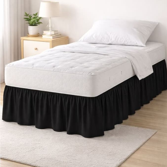 Saia  Para Cama Box  Com Elástico em Toda Volta