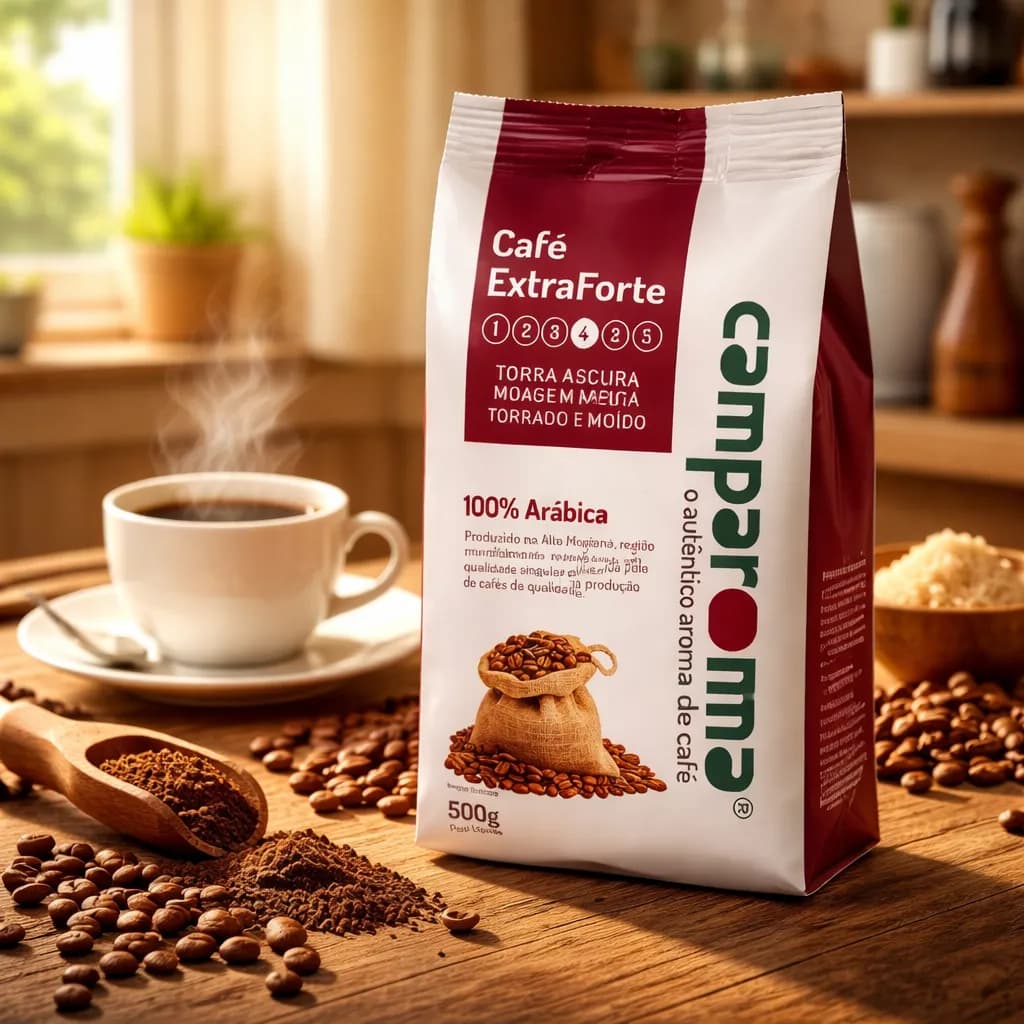 Café Torrado E Moído Extraforte 500g Arábica Intenso