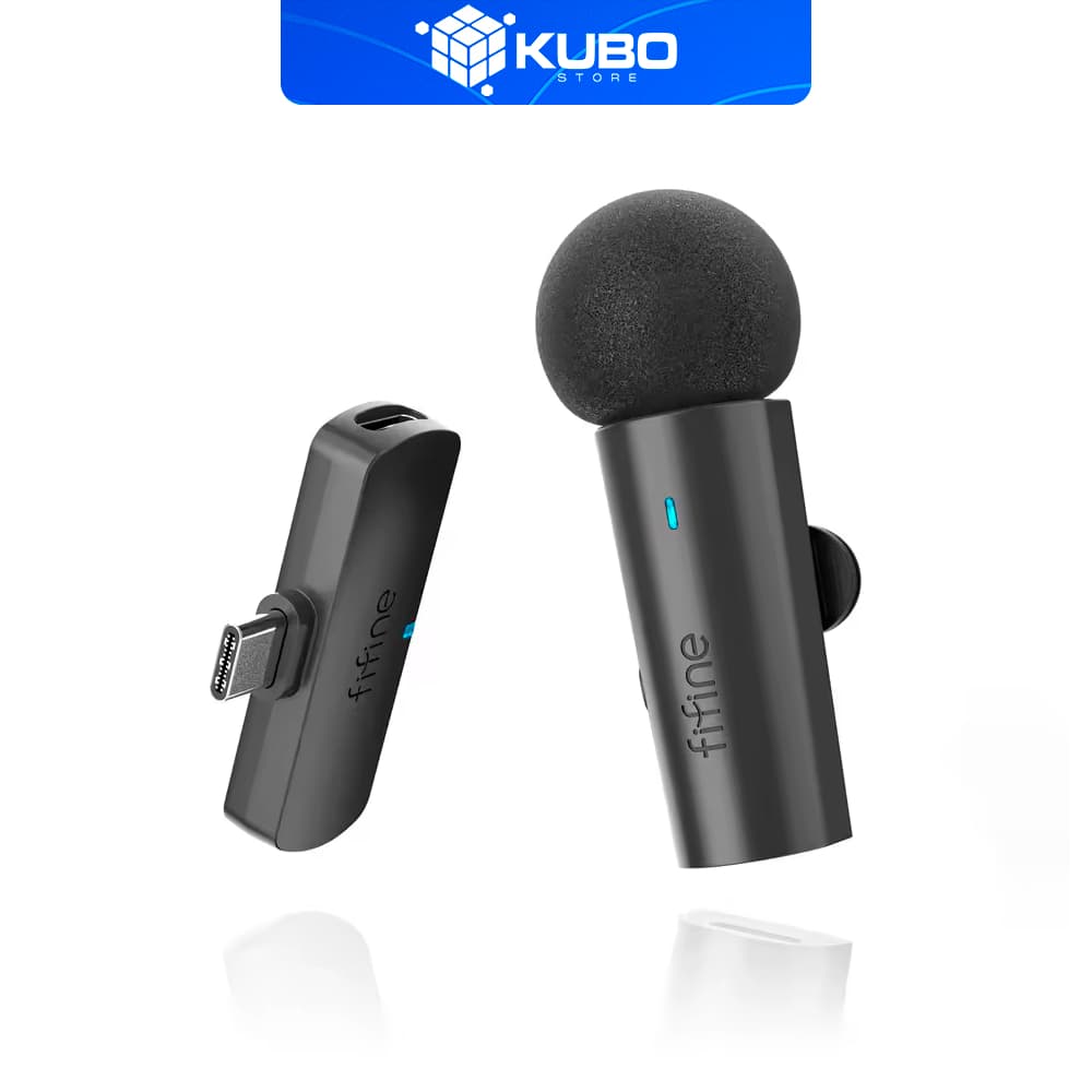 Microfone de Lapela FIFINE M6 Wirelles 2.4G Tipo-C