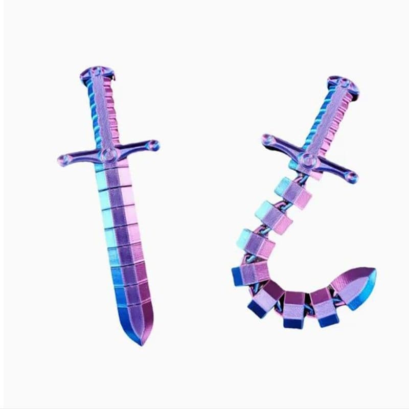 Brinquedo Espada Adaga Articulada Sensorial Relaxante Fidget Toy