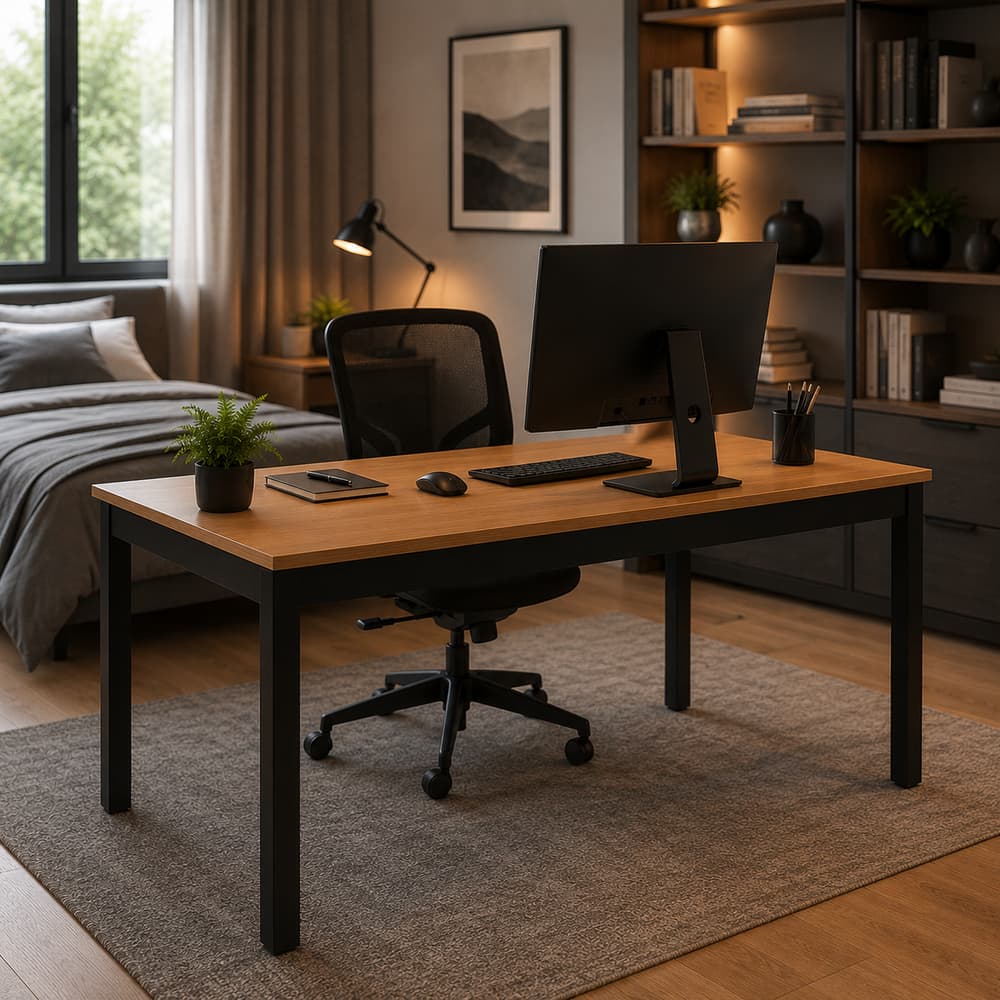 Mesa Escrivaninha 120cm Para Escritório Computador Sala Quarto