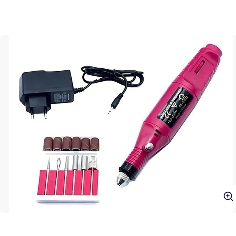 Lixadeira Elétrica de Unhas com Velocidade Variável para Manicure e Pedicure