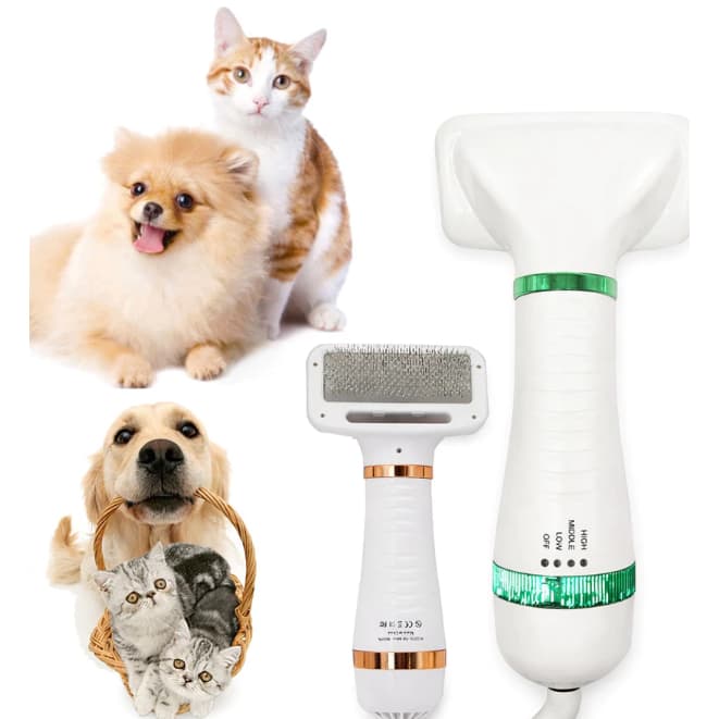 Escova Pet Secadora Elétrica para Secar e Remover Pelos BL-347