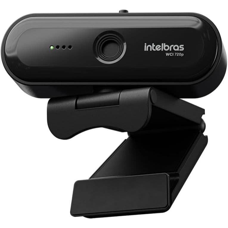 WEBCAM INTELBRAS WCI 720P HD 30FPS COM MICROFONE PRETO