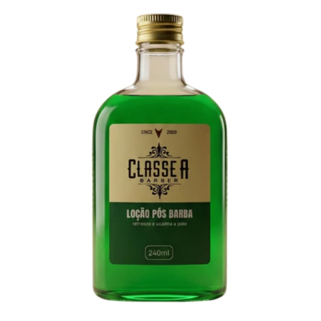 Loção Pós Barba Verde Classe A 240ml Refrescante Calmante