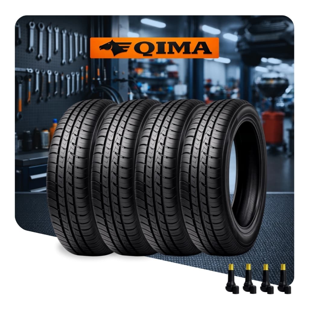 Jogo de Pneus 175/70 R14 Totalmente Novos NÃO É REMOLD Qima 84T Com Bicos de Ar Pronto Para Instalar