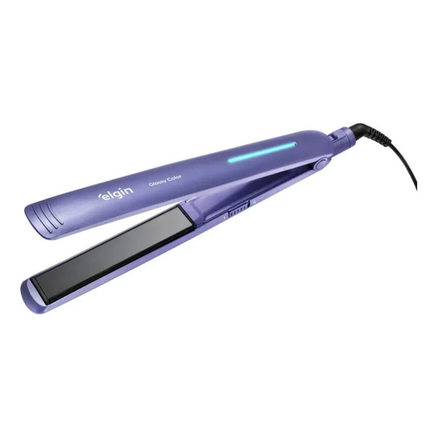 Prancha De Cabelo Glossy Color Elgin Cor Lilás