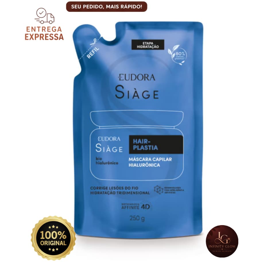 Eudora Refil Máscara Capilar Siàge Hair-Plastia 250g