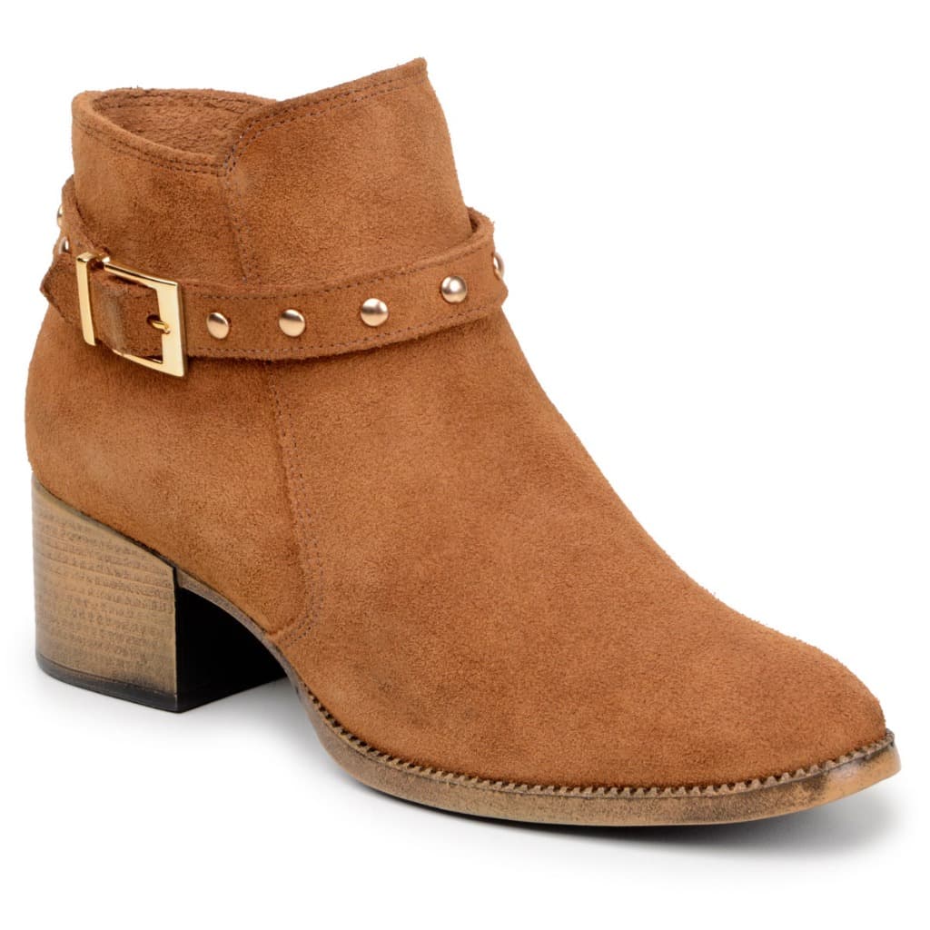 Bota Feminina Chelsea Couro Camurça