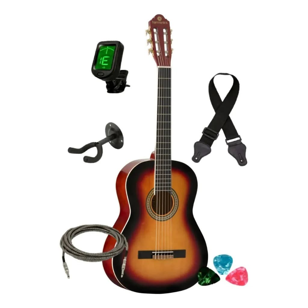 Violão Acústico Harmonics Gna111 Nylon Sb + Acessórios