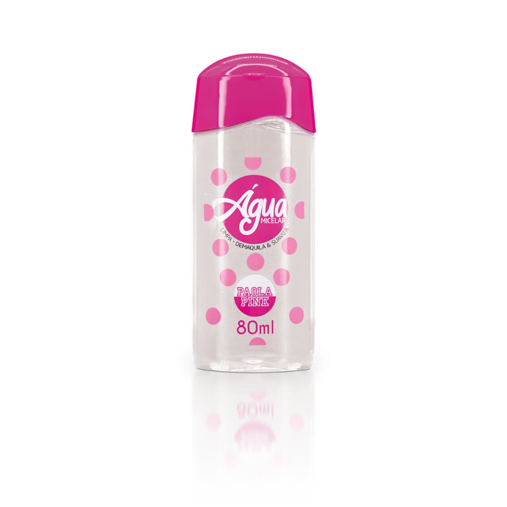 Água Micelar Paola Pink Removedor de Maquiagem - 80ml