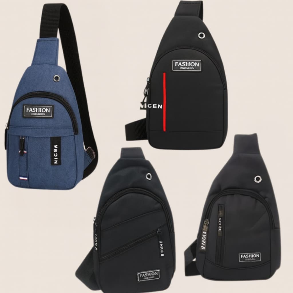 Bolsa Transversal Unissex Mochila Tiracolo Shoulder Bag Pochete Peito Casual Compacta Passeio
