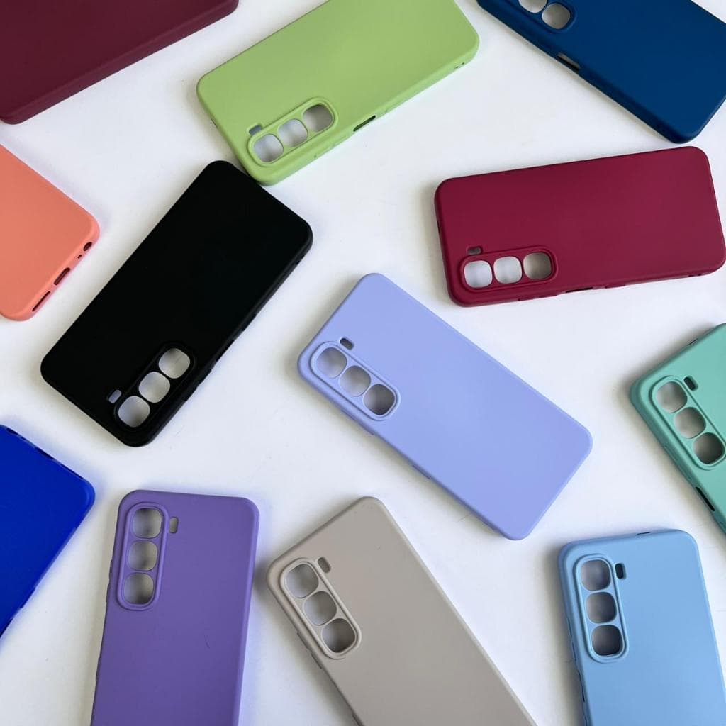 Capinha Para Infinix Hot 60I / Capa Case Silicone Aveludada Colorida Forrada (CF26)