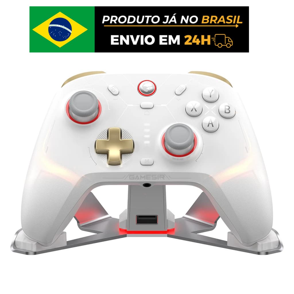 Controle GameSir Cyclone 2 TMR Hall Effect Com Dock Sem Fio PC Switch Android iOS