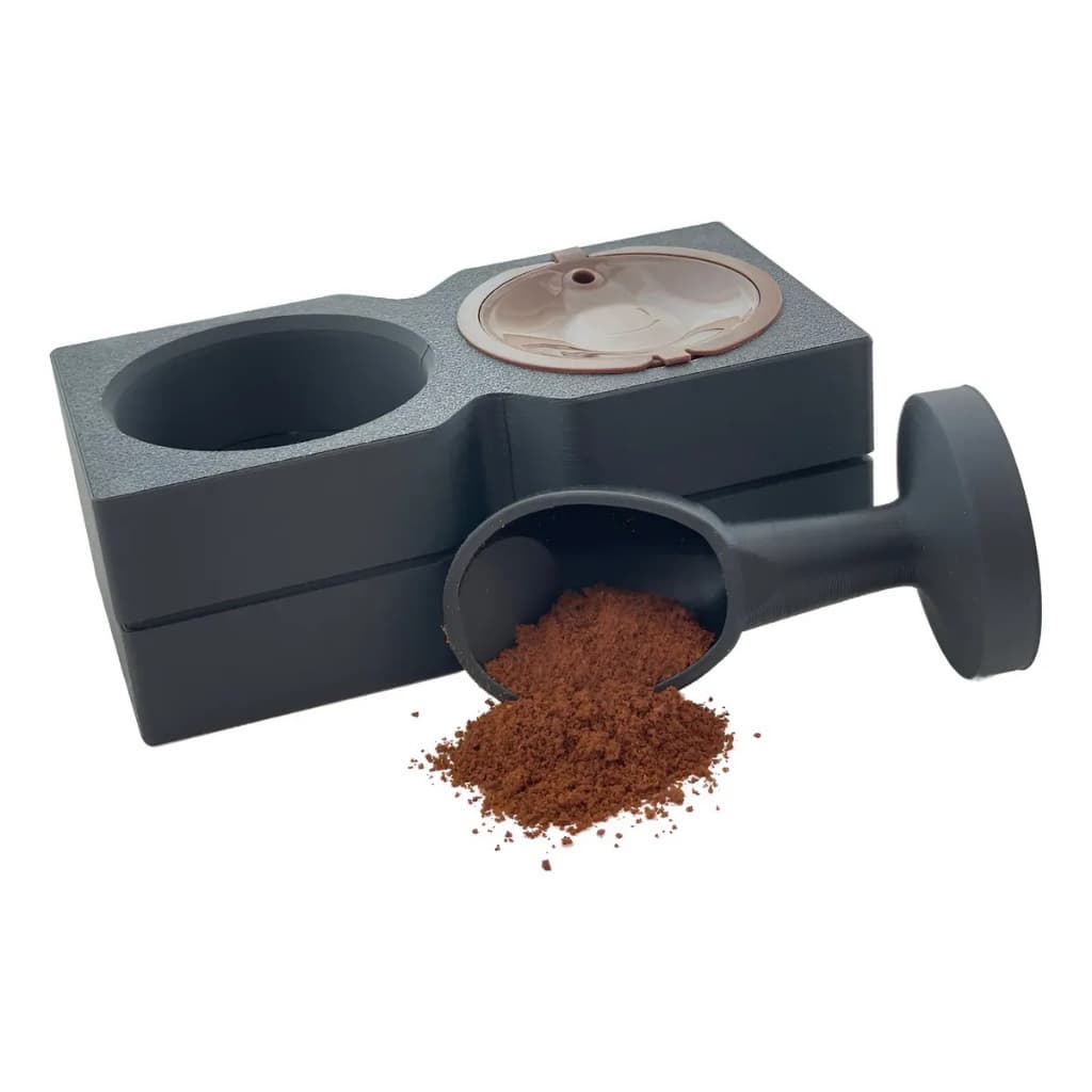 Base E Tamper Para Capsula Reutilizável Dolce Gusto Prensador com Dosador integrado
