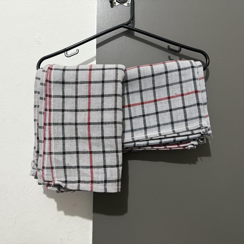10 Pano Pia Xadrez Copa 100% Algodão 35 x 60