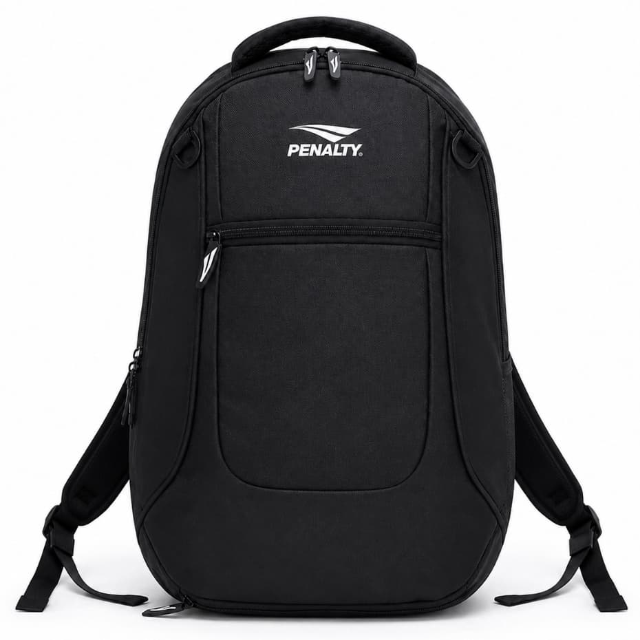 Mochila Penalty Esportiva Notebook Academia Com Rede Porta Bola Chuteira  20L Preta Modelo PNLT-125