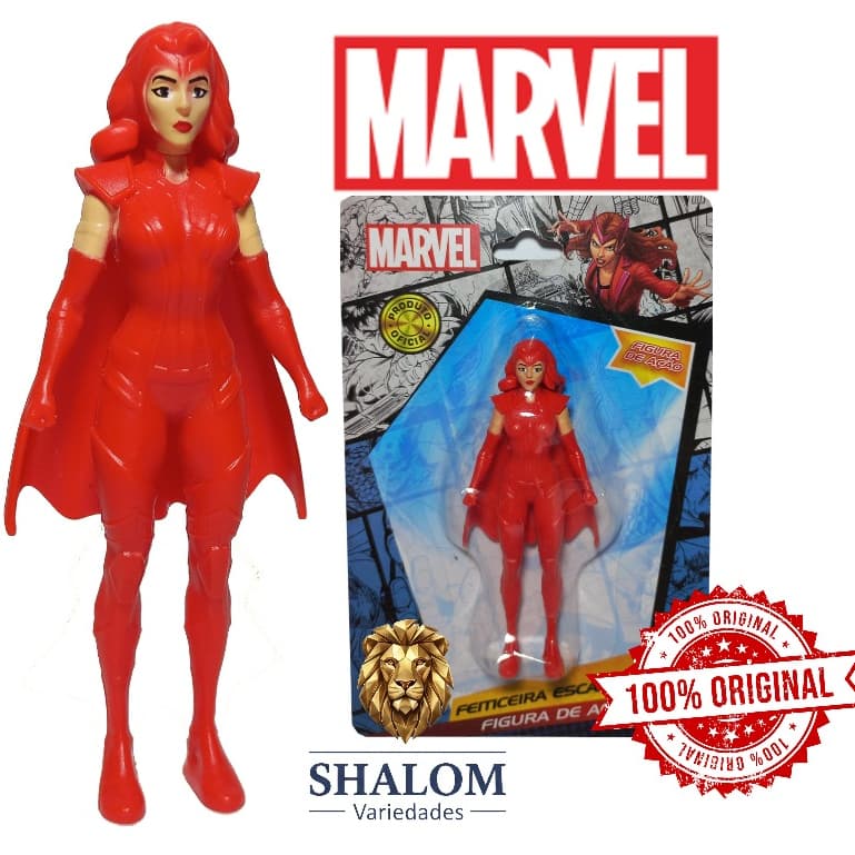 Boneco Feiticeira Escarlate Marvel Colecionável 9,5cm Original Figura de Ação Vingadores