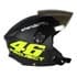Capacete Liberty New3 Personalizado Project 46 Adulto Preto Fosco Viseira Fume Leve Confortável