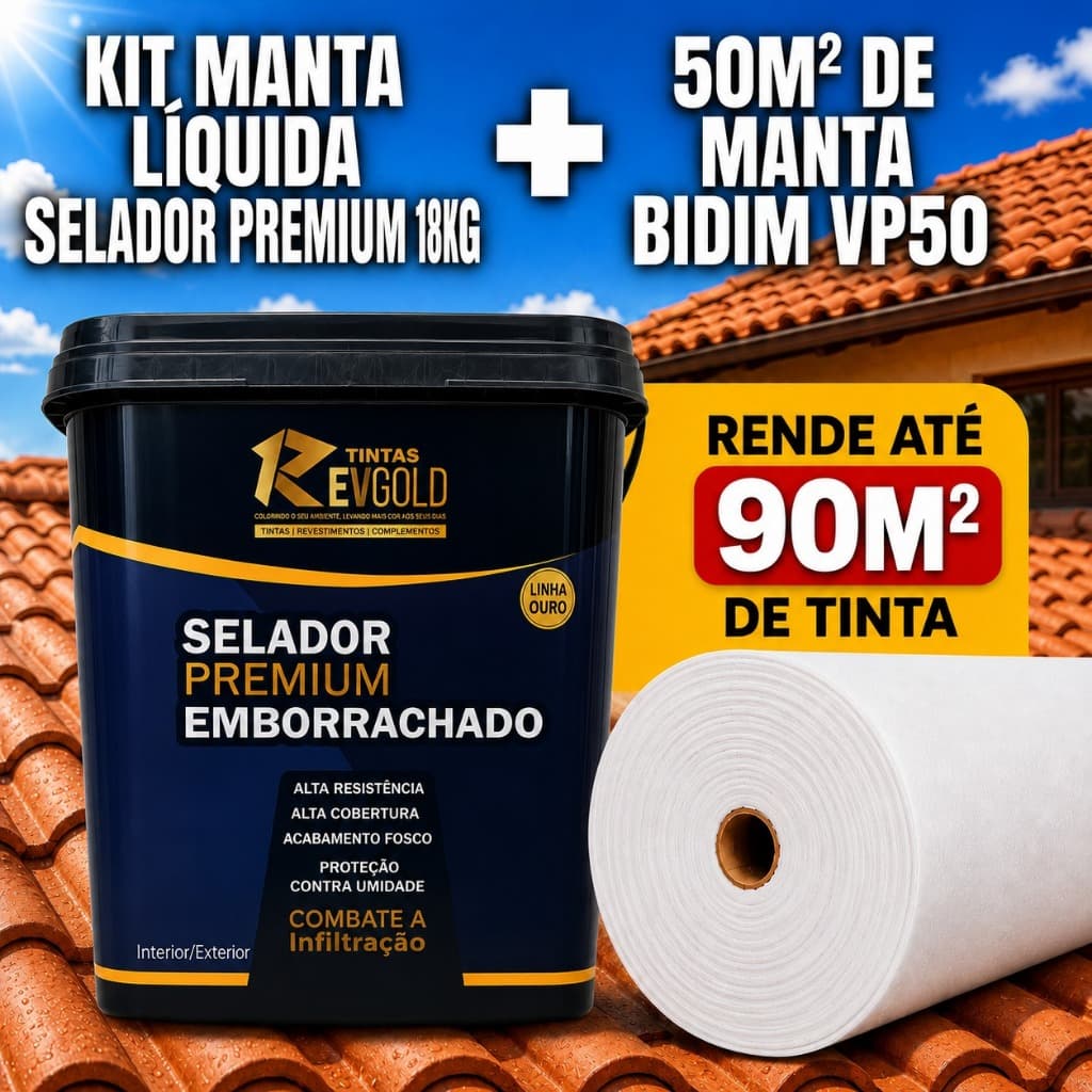 Kit Selador Premium 18Kg + Manta Estruturante 50m