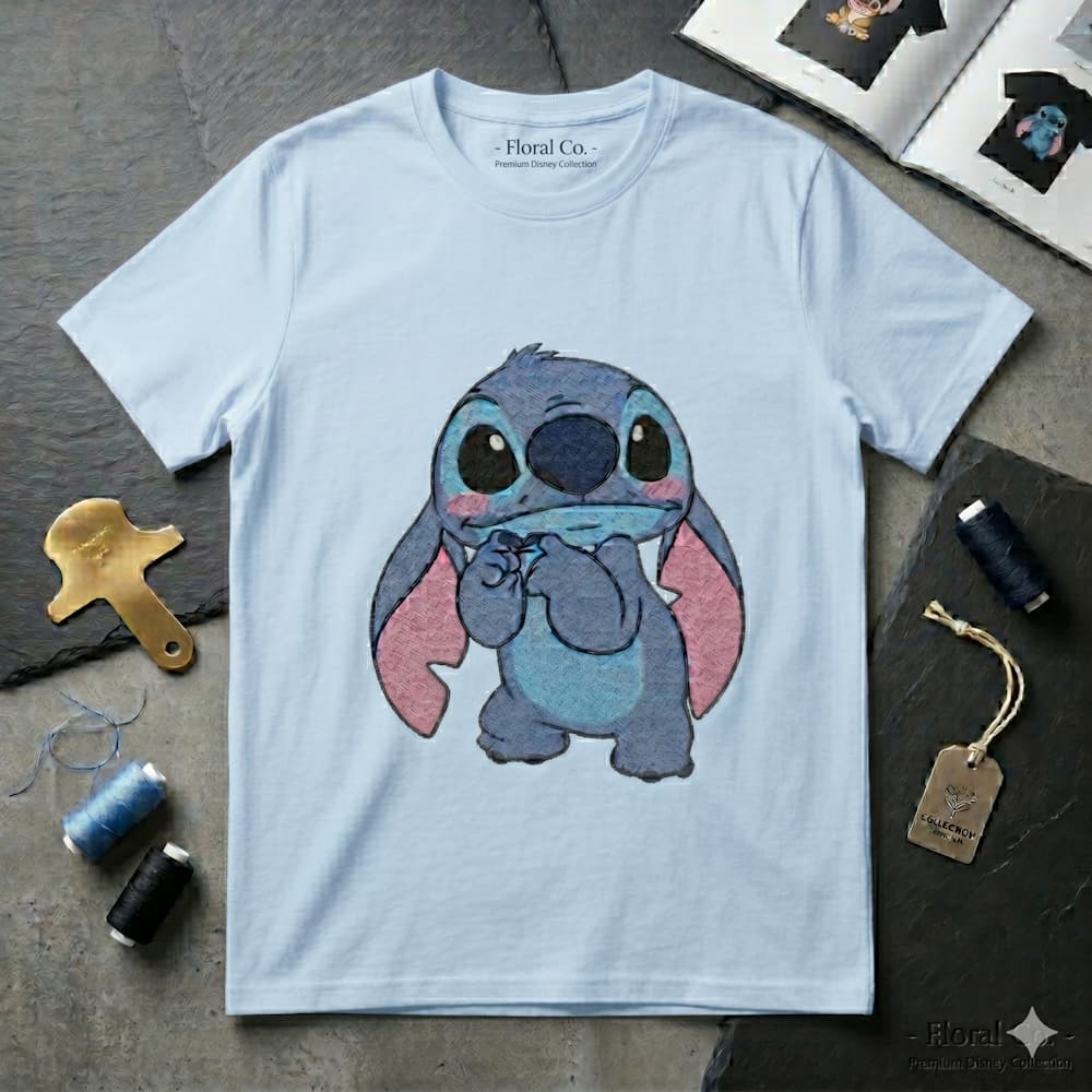 Camisa Feminino Urso Stitch Unissex Qualidade Premium Camiseta 100% Algodão Dia a Dia