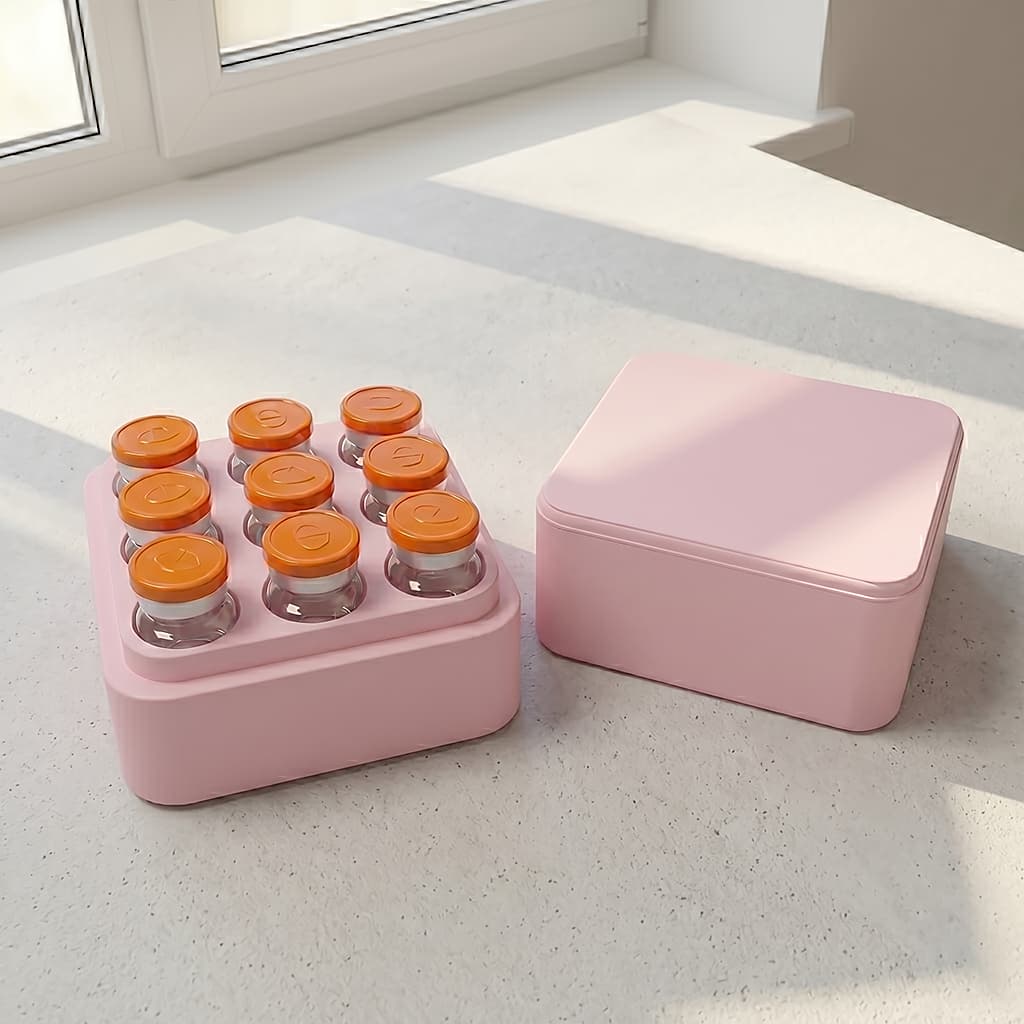 Organizador De Ampolas 9 Frascos Porta Ampola 5ml E 3ml Caixa Porta Ampola Personalizado