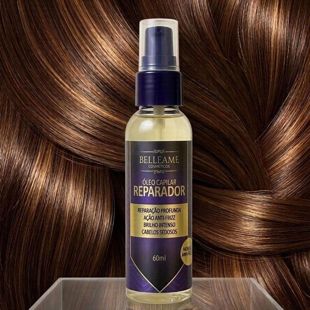 Óleo Capilar Reparador Belleame 60ml (EMBALAGEM NOVA)